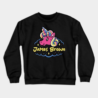 brown and unicorn Crewneck Sweatshirt